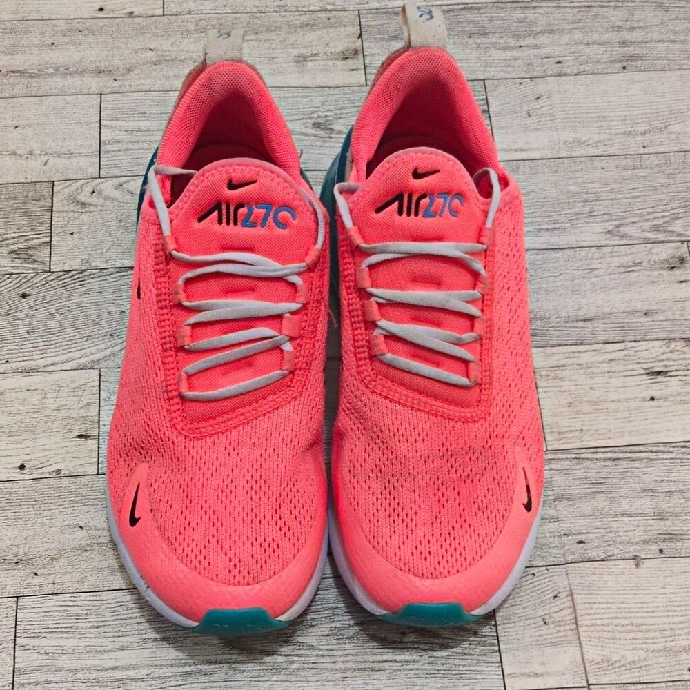 Nike Air Max 270 Women’s Low Top Size 6.5 Mesh Sneakers Lava Glow CI5856-600